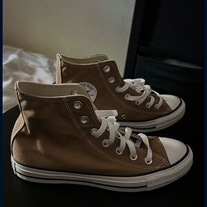 Converse Tan High-Top Sneakers